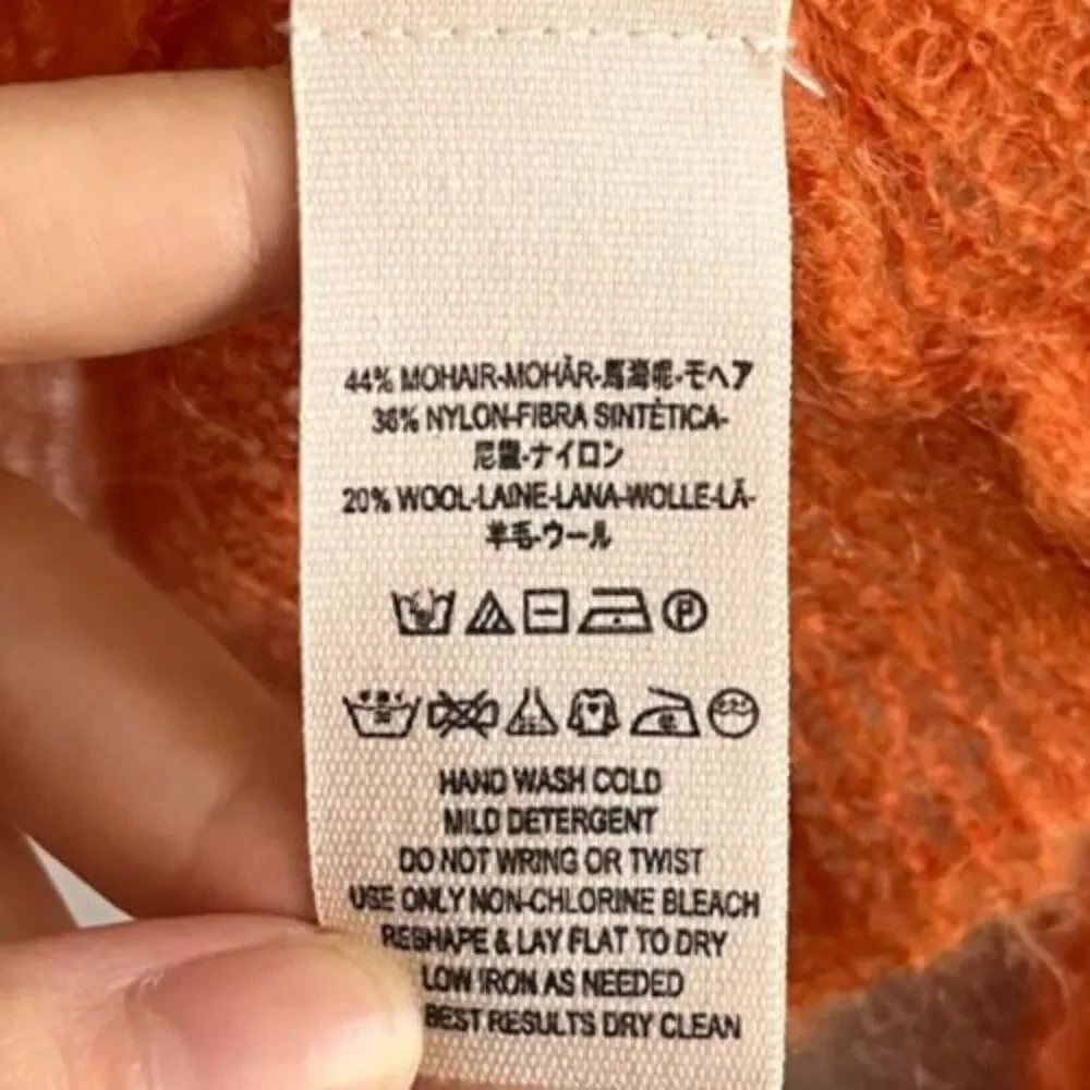 Free People Macaroon Sweater in Orange Size SMALL